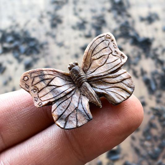 Butterfly Walnut Wood Pendant
