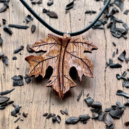 Maple Leaf Pendant - Ember Spirit