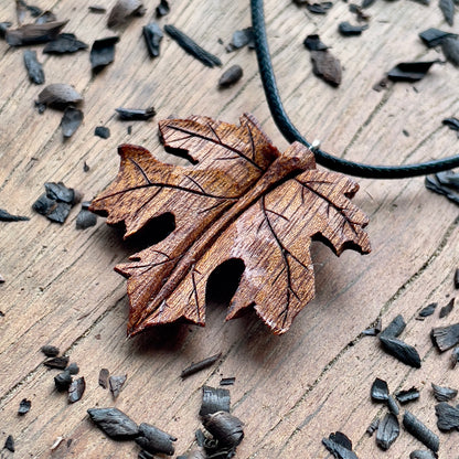 Maple Leaf Pendant - Ember Spirit