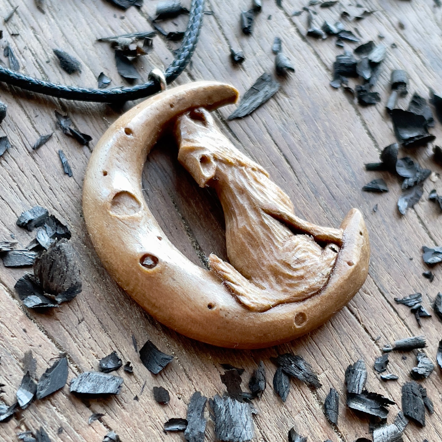 The Wolf And The Moon Pendant
