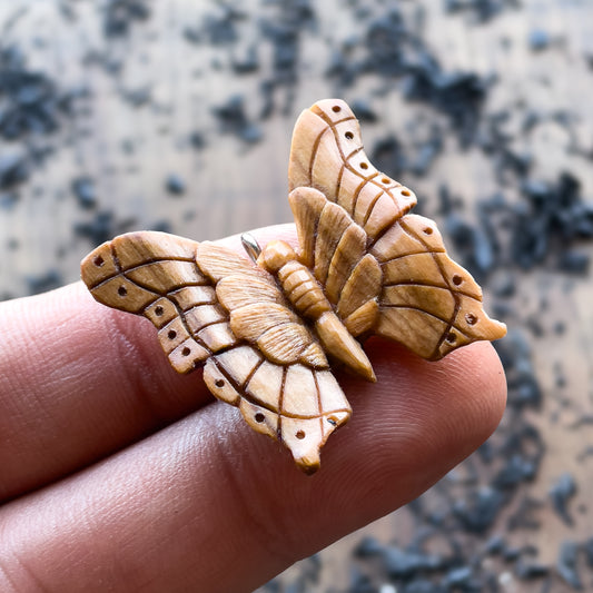 Butterfly Olive Wood Pendant