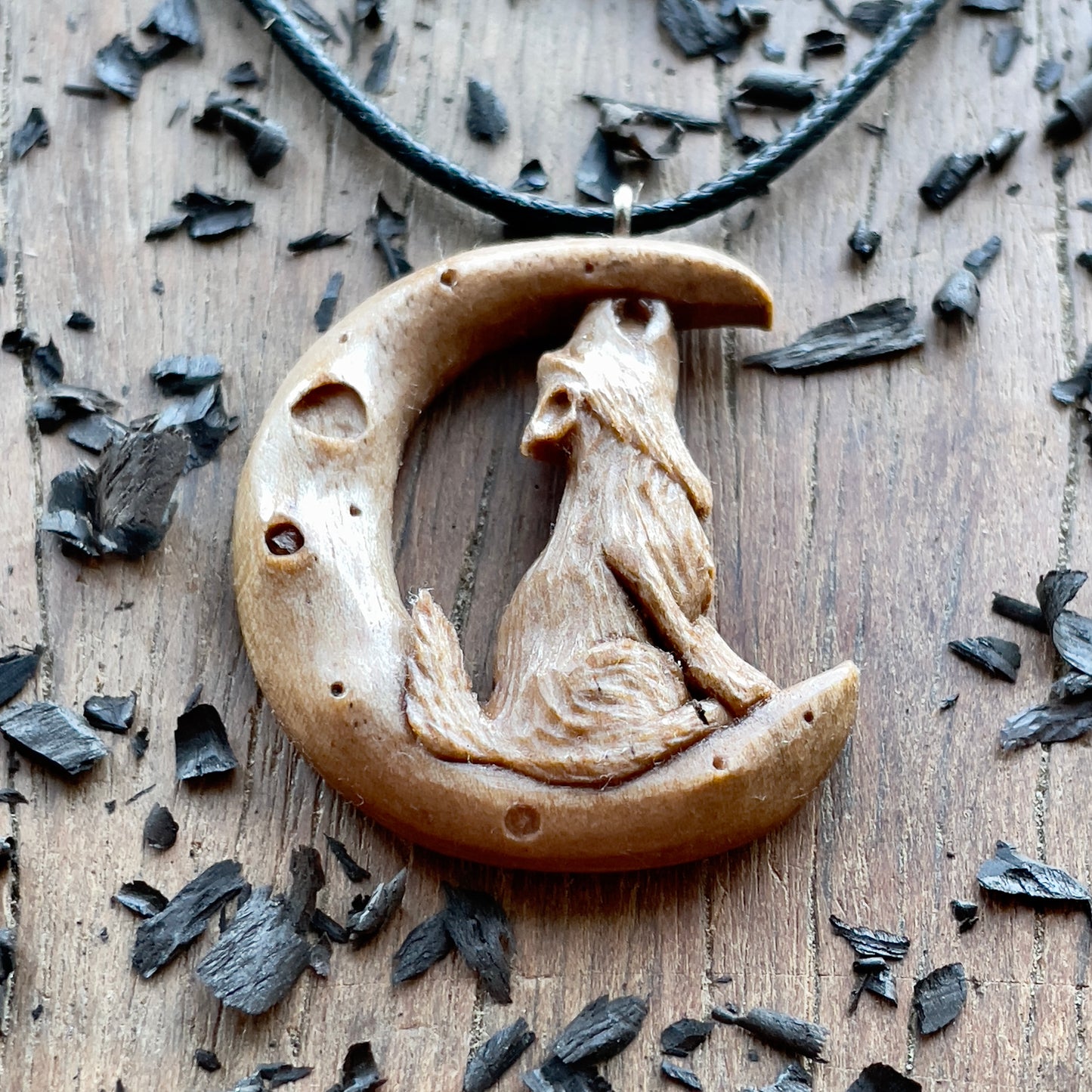 The Wolf And The Moon Pendant