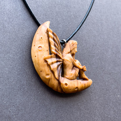 Fairy on The Moon Pendant