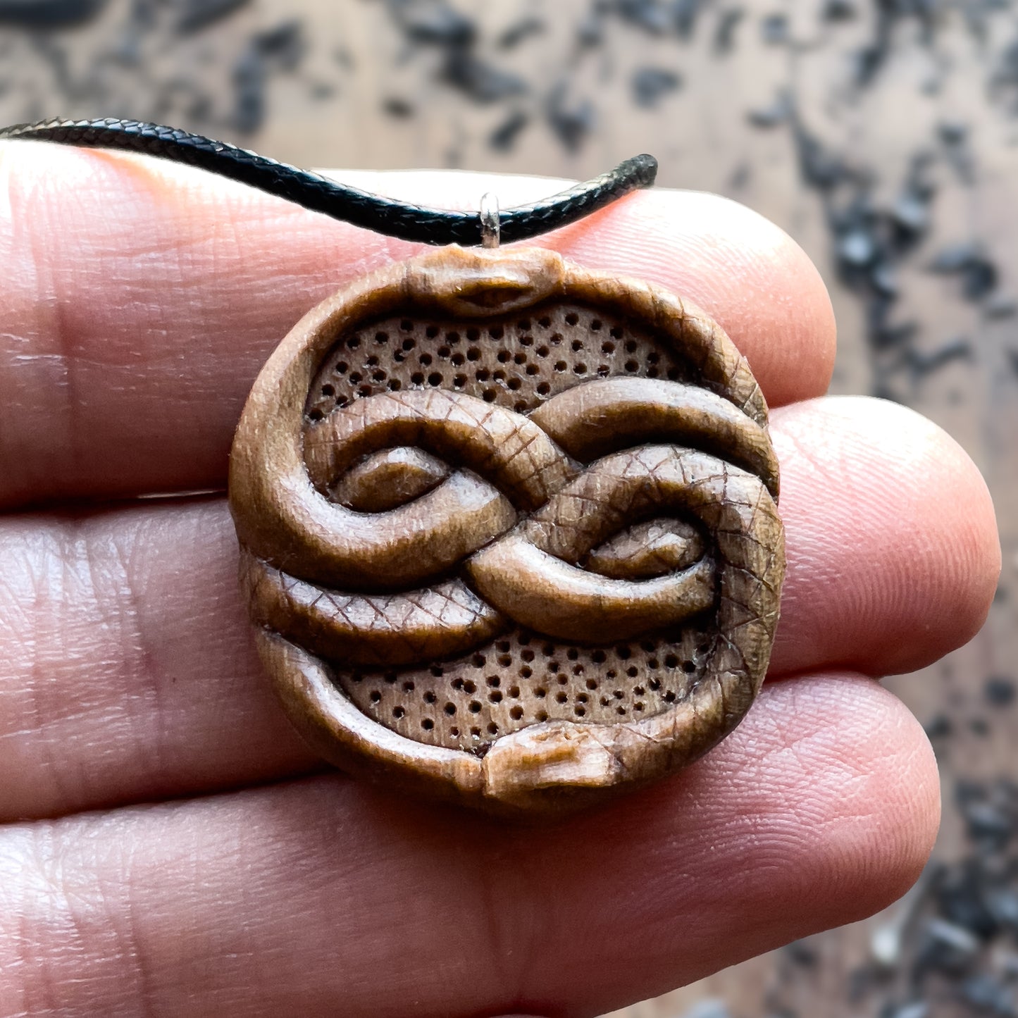 Ciondolo serpente celtico Uroboro