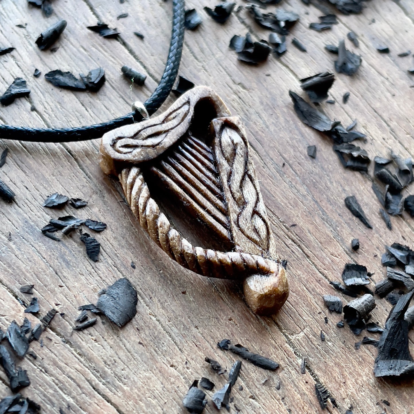 Celtic Harp Pendant