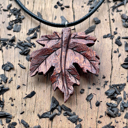 Maple Leaf Pendant - Ember Spirit