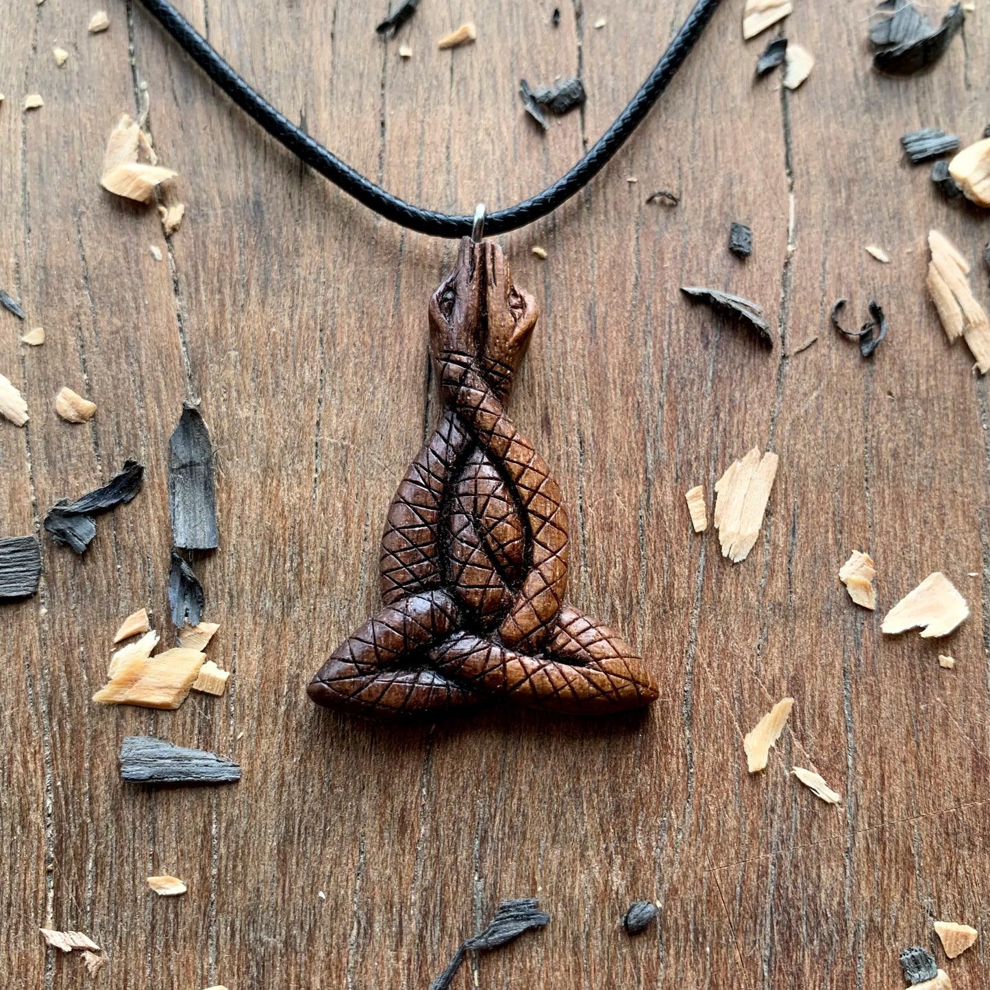 Celtic Motherhood Knot Ouroboros Pendant