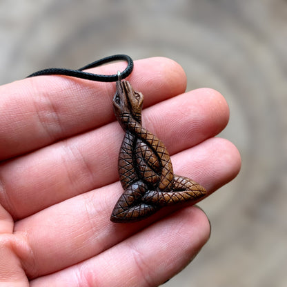 Celtic Motherhood Knot Ouroboros Pendant