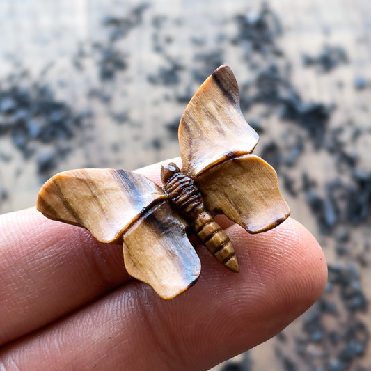 Butterfly Olive Wood Pendant