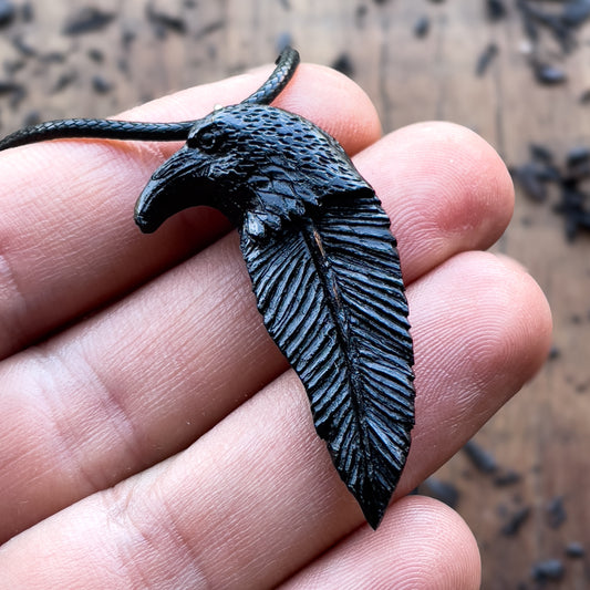 Raven Totem Pendant