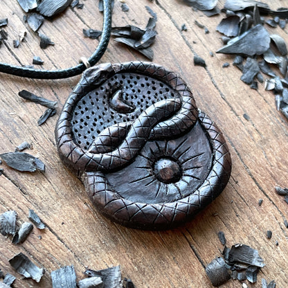 Auryn Uroboro Sun And Moon Pendant