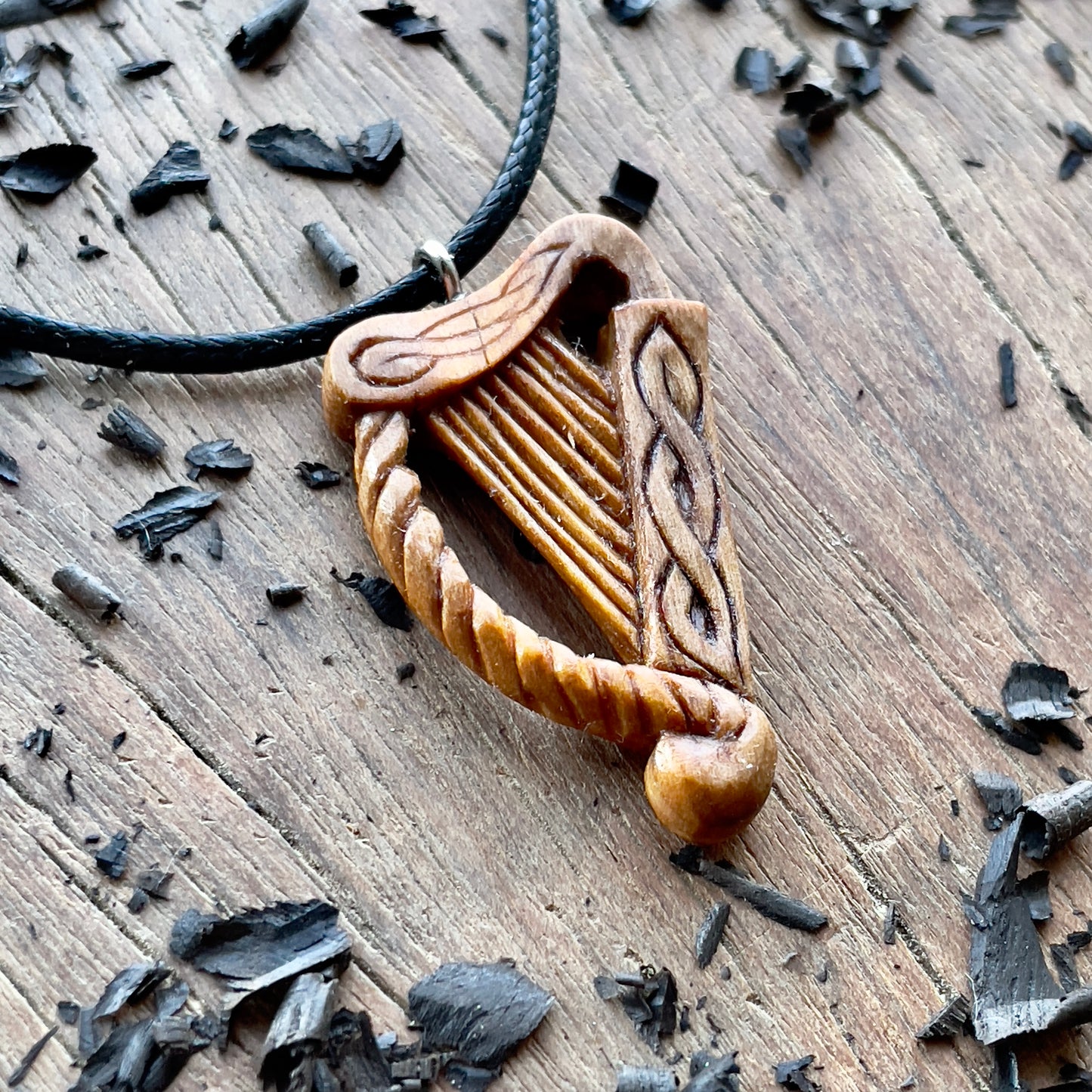 Celtic Harp Pendant