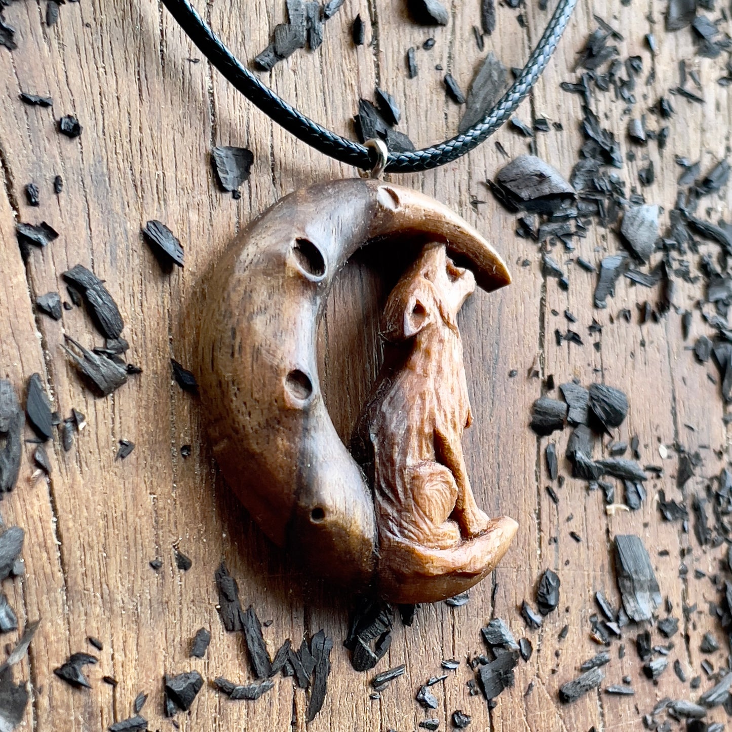 The Wolf And The Moon Pendant