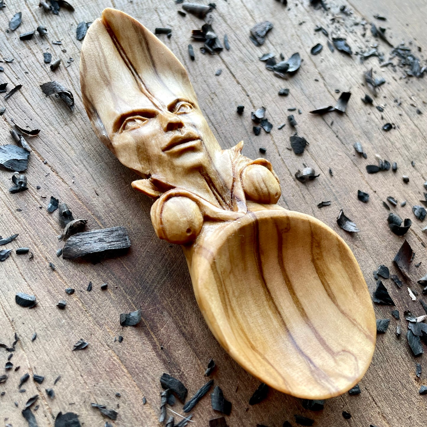 Olive Leaf Spirit Coffee Spoon