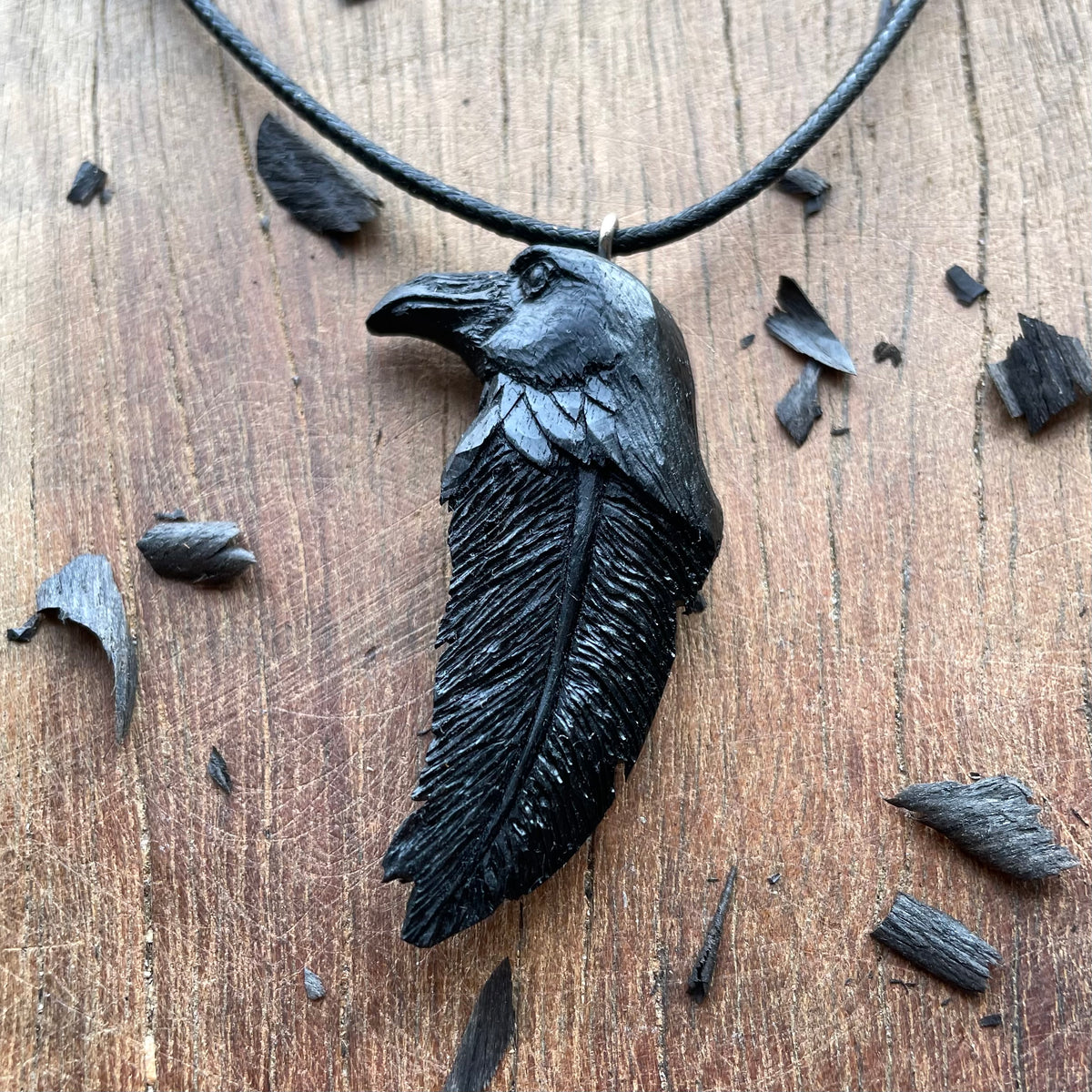 Raven Totem Pendant
