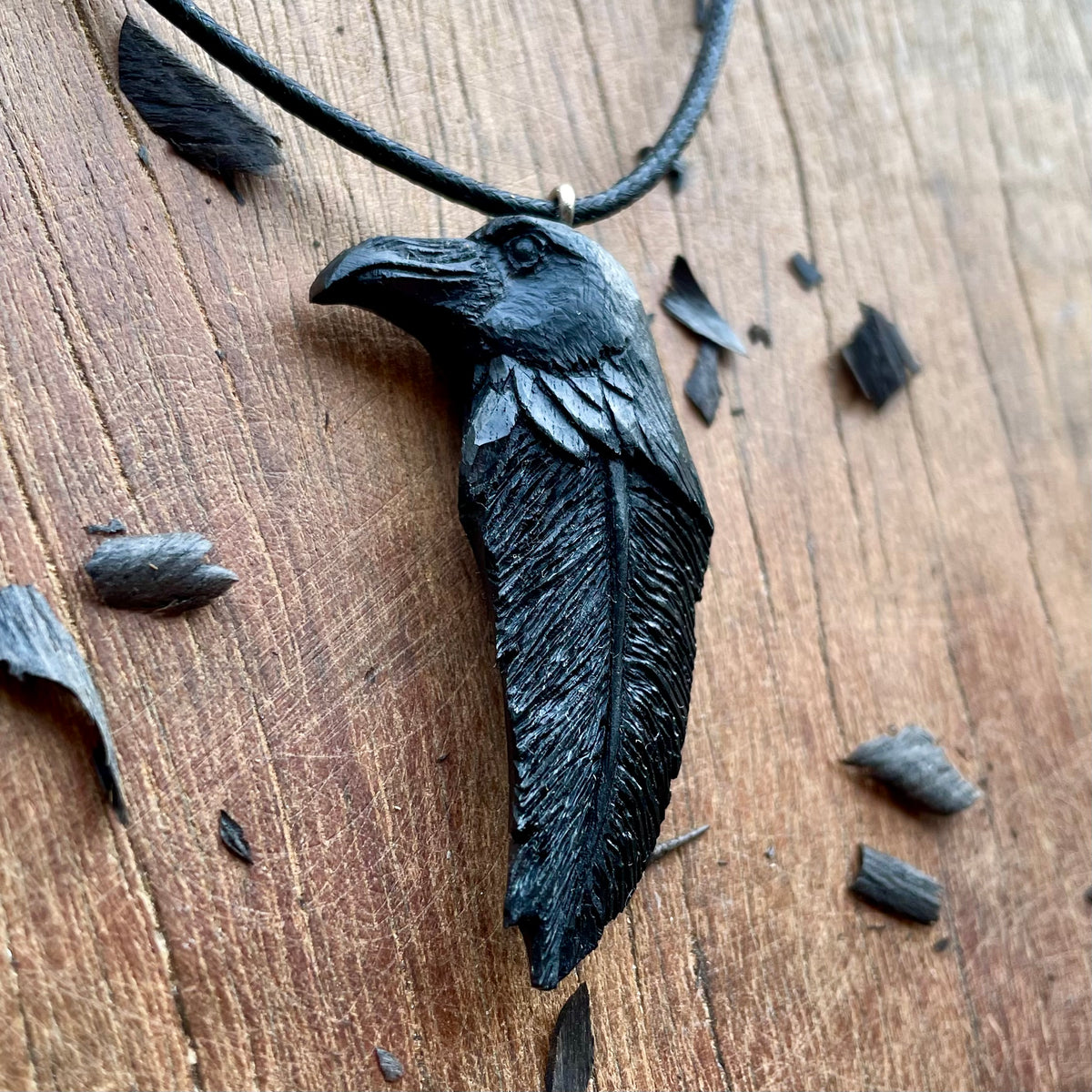 Raven Totem Pendant