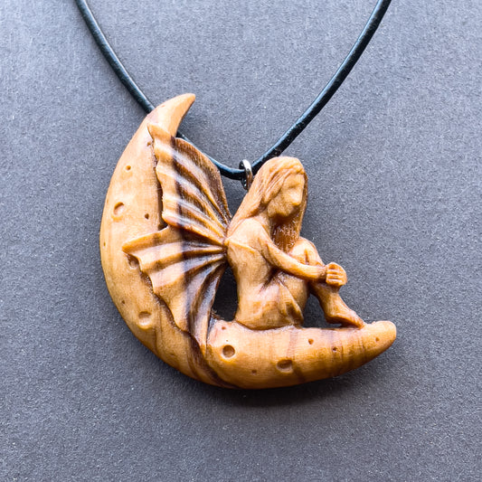 Fairy on The Moon Pendant