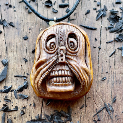 Halloween Pendant – Ghost Skull With Zipper