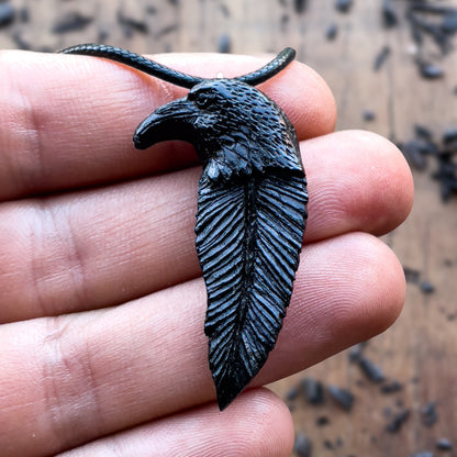 Raven Totem Pendant