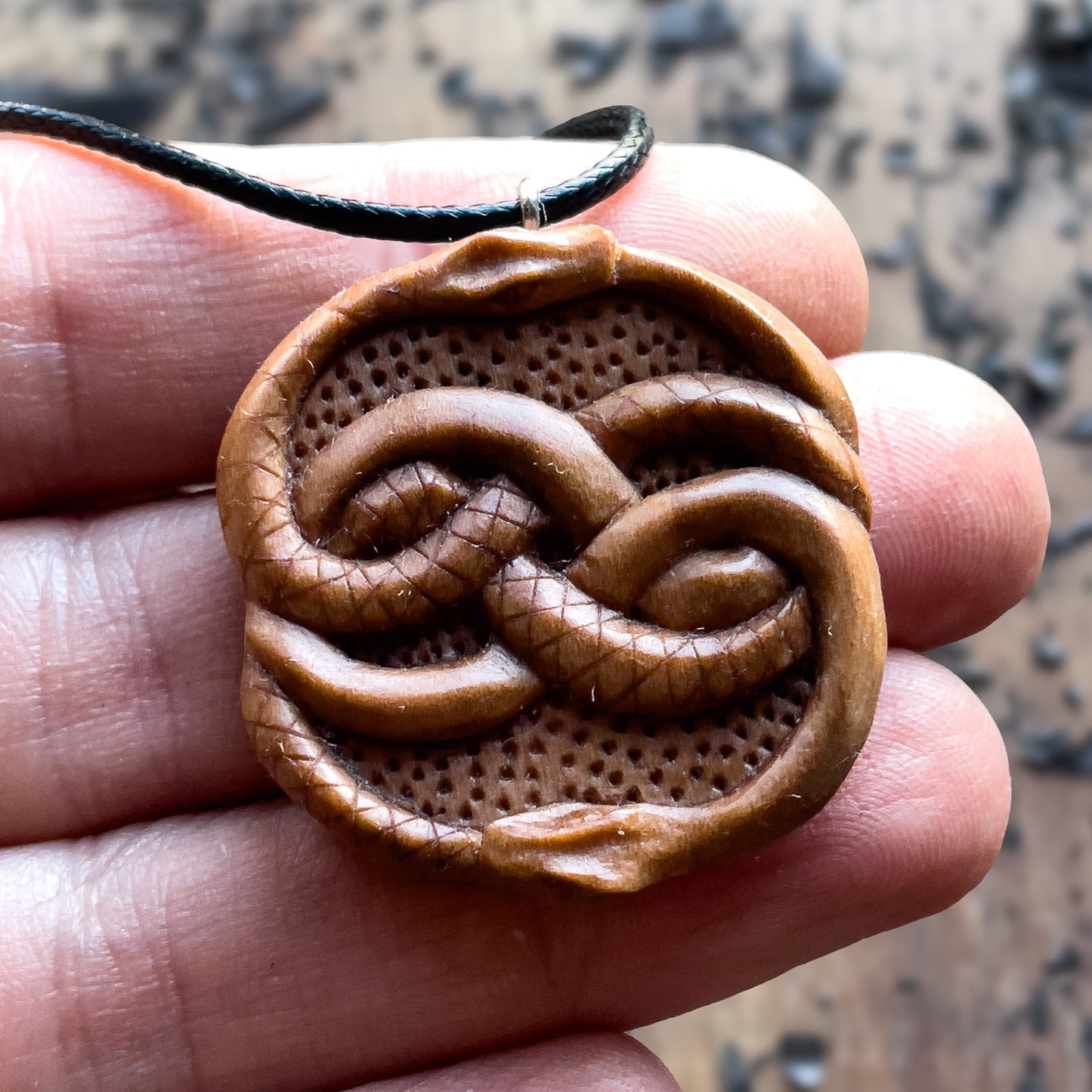 Ciondolo serpenti Ouroboros