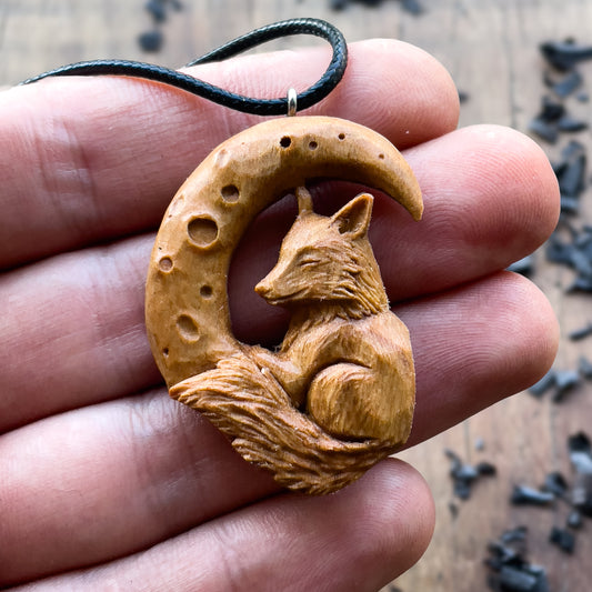 The Fox And The Moon Pendant