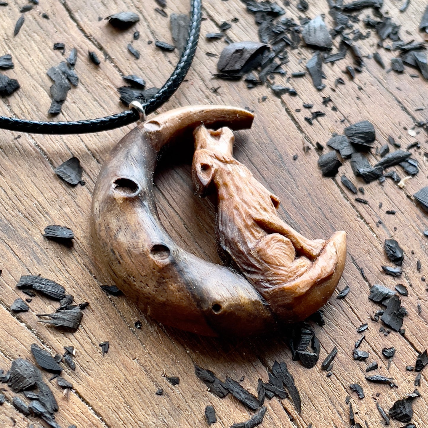 The Wolf And The Moon Pendant