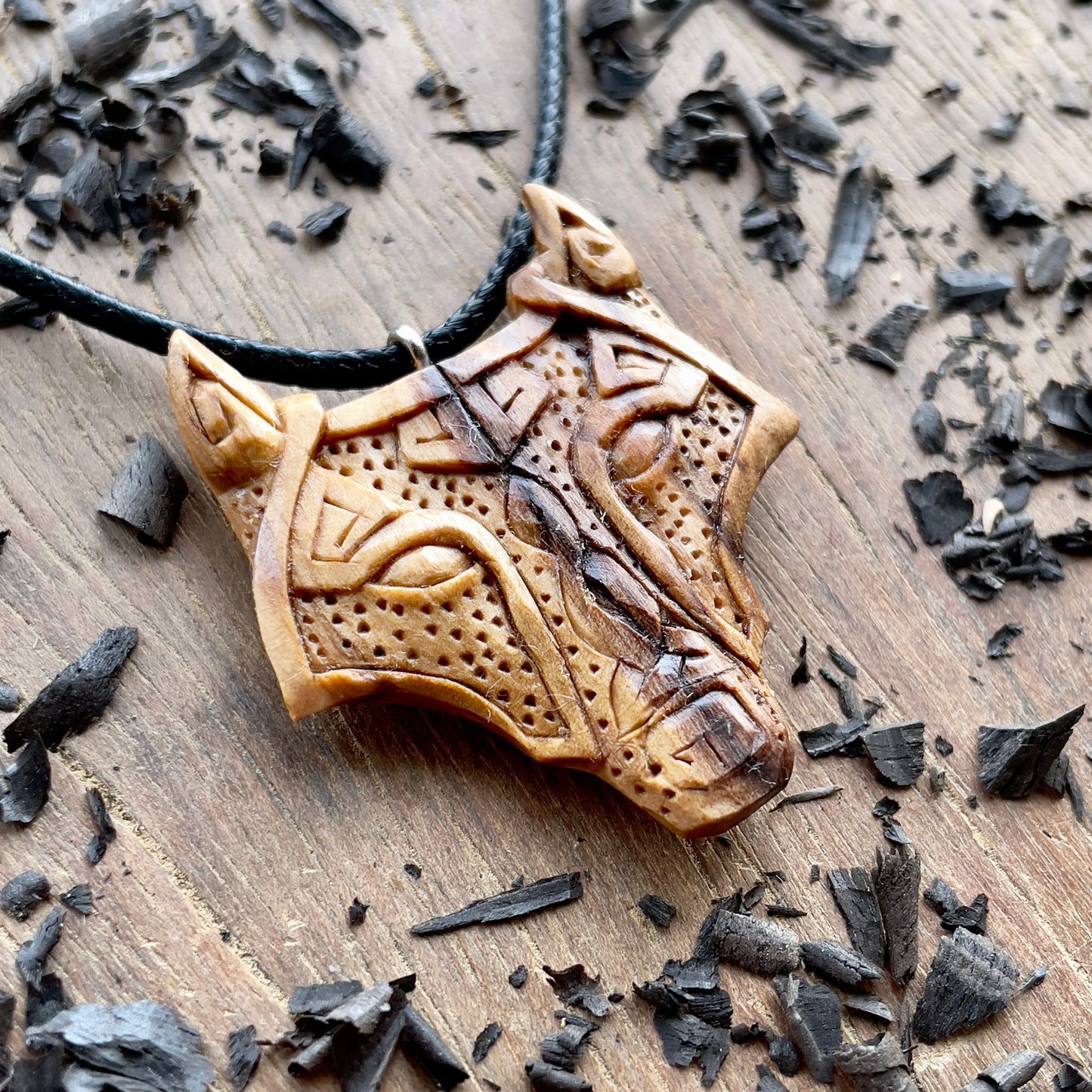Fenrir Wolf Head Pendant