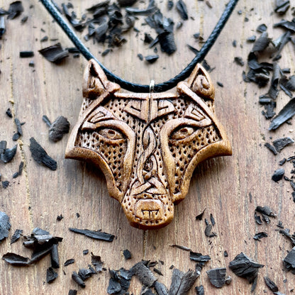 Fenrir Wolf Head Pendant