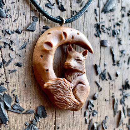 The Fox And The Moon Pendant