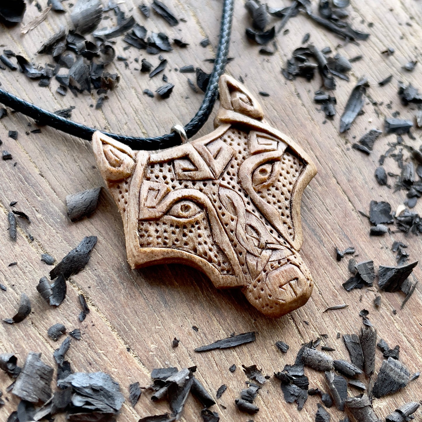 Fenrir Wolf Head Pendant