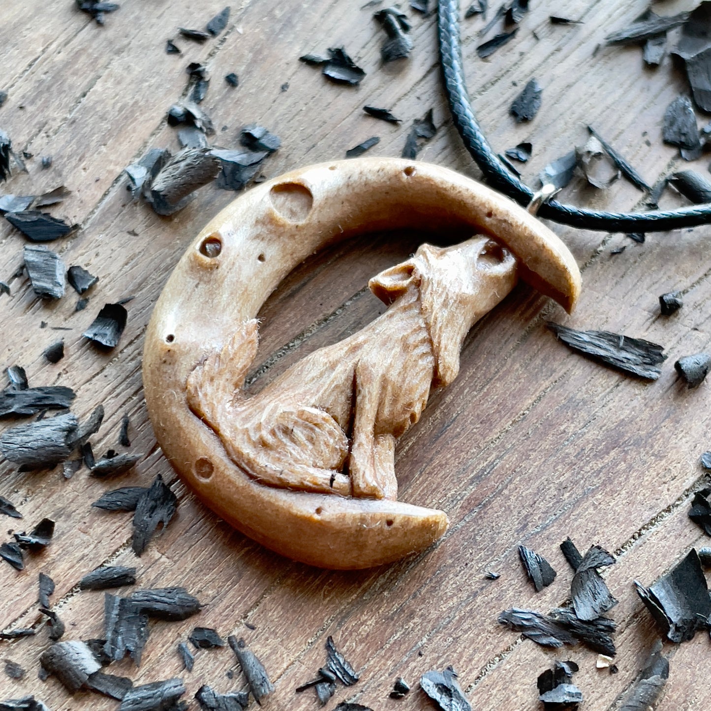 The Wolf And The Moon Pendant