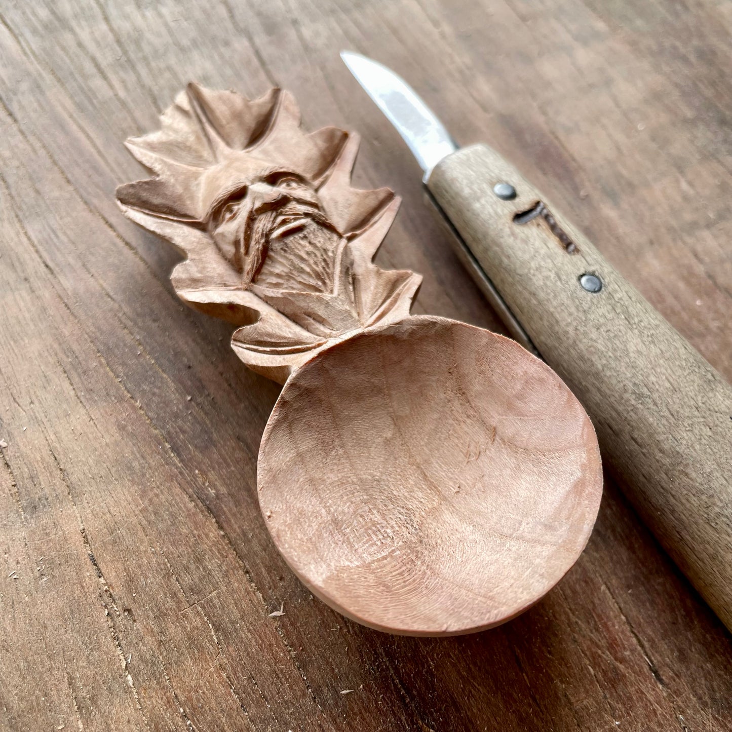 Oak Leaf Spirit Coffee Spoon