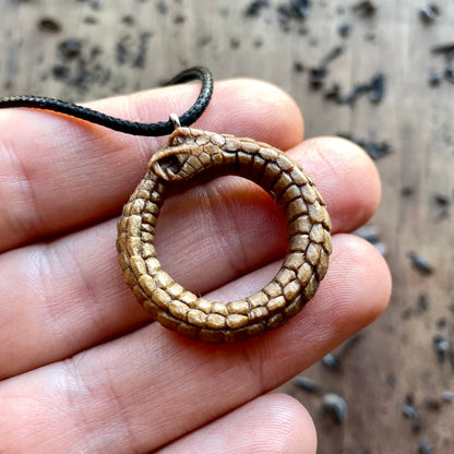 Serpent Ouroboros Eternal Circle Pendant