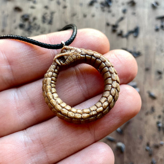 Serpent Ouroboros Eternal Circle Pendant