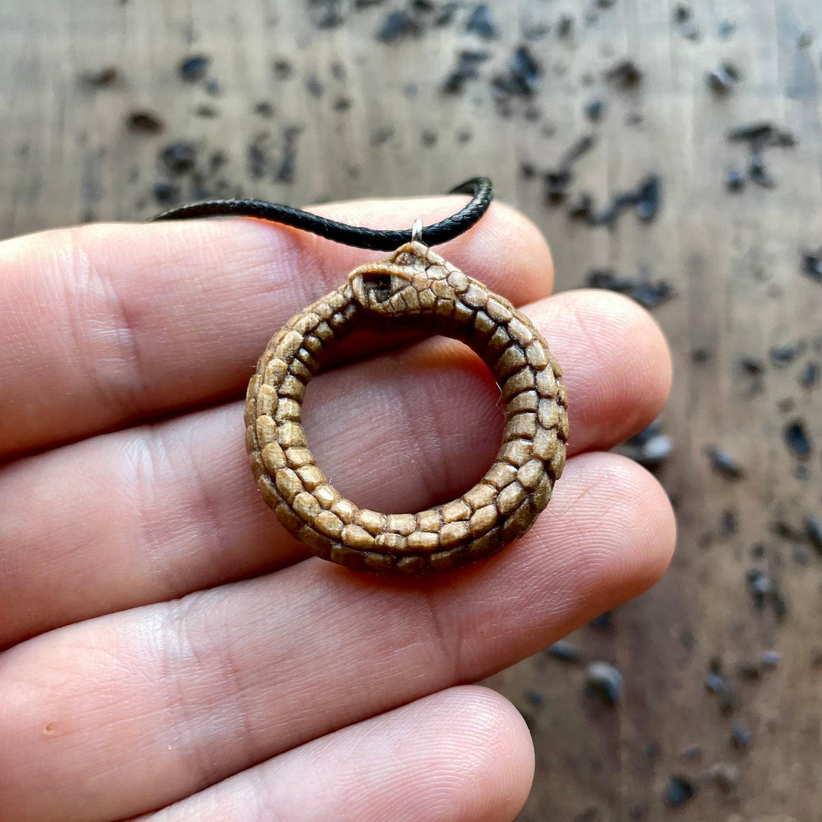 Serpent Ouroboros Eternal Circle Pendant