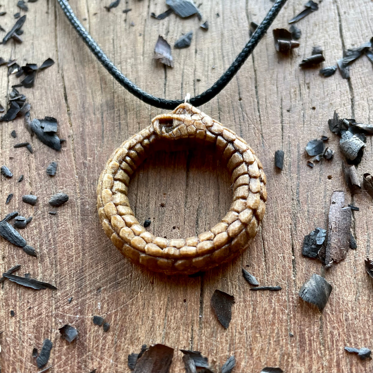 Serpent Ouroboros Eternal Circle Pendant