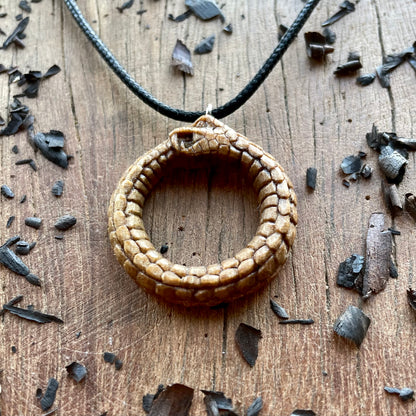 Serpent Ouroboros Eternal Circle Pendant