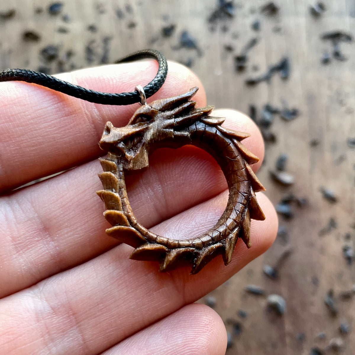 Dragon Ouroboros Eternal Circle Pendant