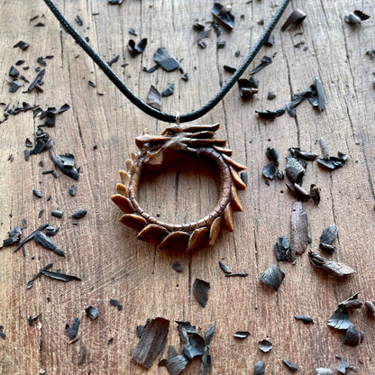 Dragon Ouroboros Eternal Circle Pendant