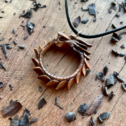 Dragon Ouroboros Eternal Circle Pendant