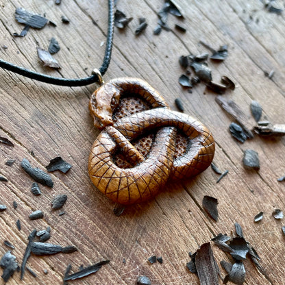 Ouroboros Triquetra Snake Pendant