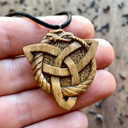 Dragon Ouroboros Pendant – Triquetra Shape