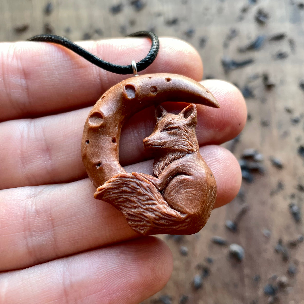 Fox on the Moon Pendant