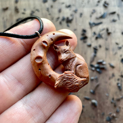 Fox on the Moon Pendant