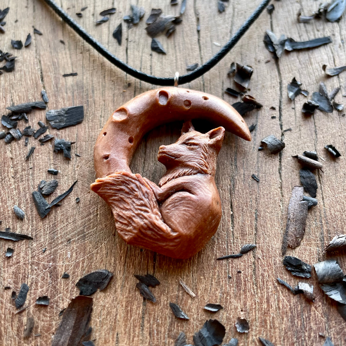 Fox on the Moon Pendant
