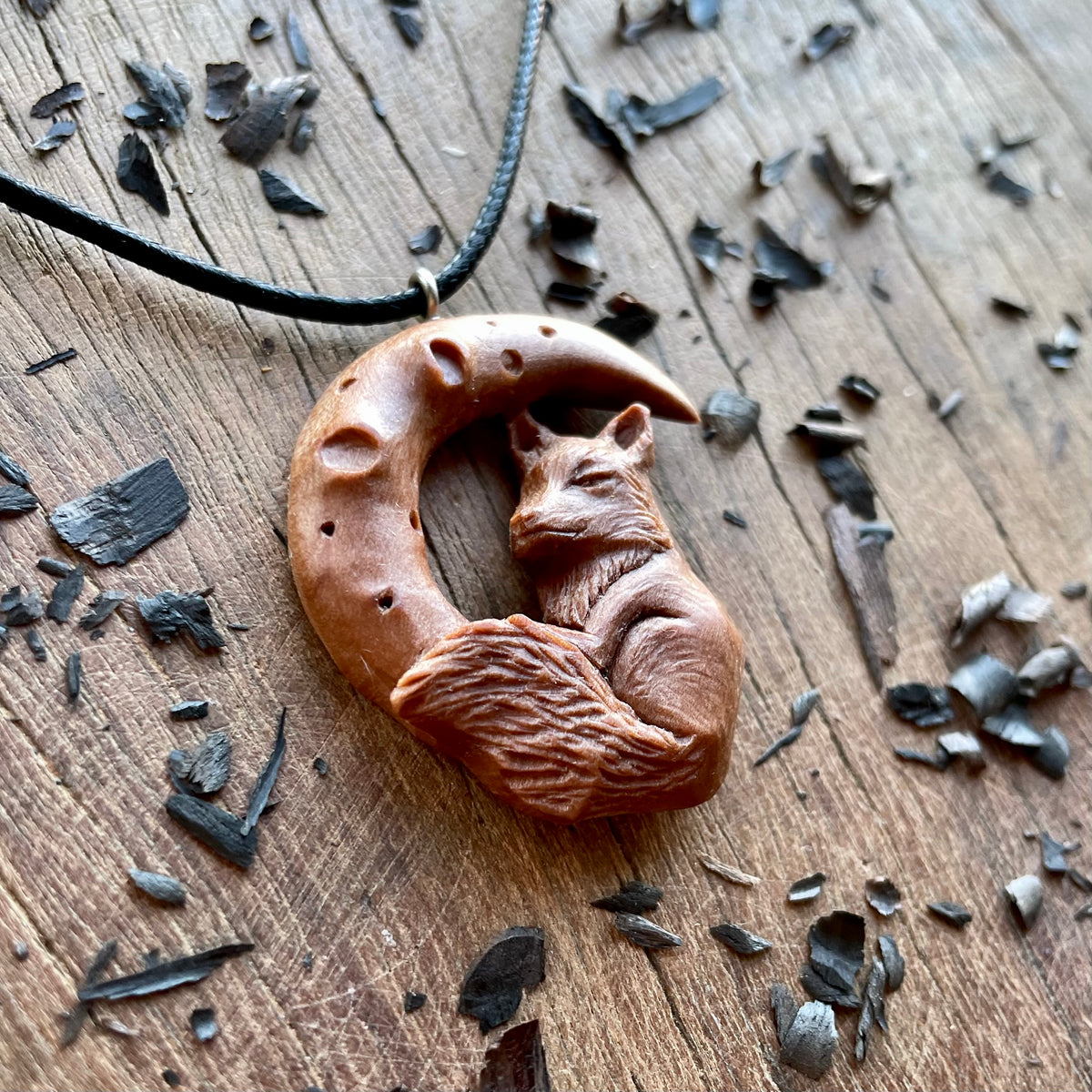 Fox on the Moon Pendant
