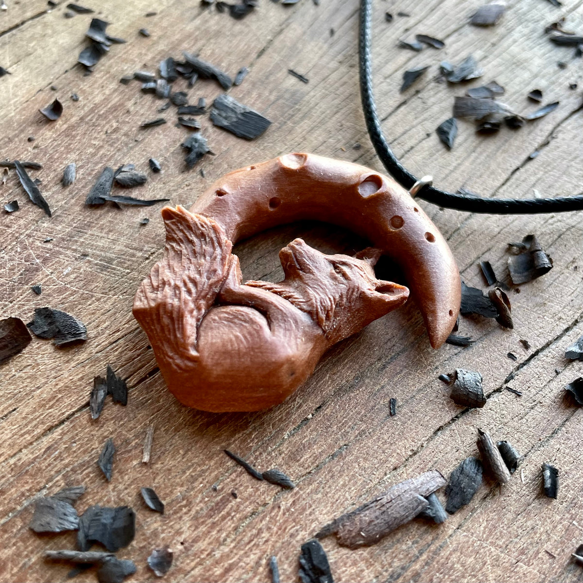 Fox on the Moon Pendant