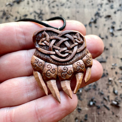 Norse Bear Paw Pendant