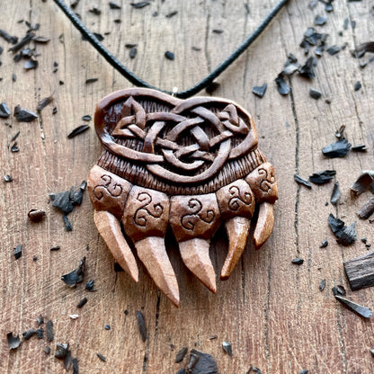 Norse Bear Paw Pendant