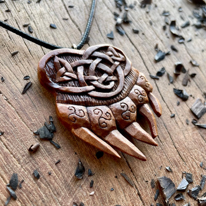 Norse Bear Paw Pendant